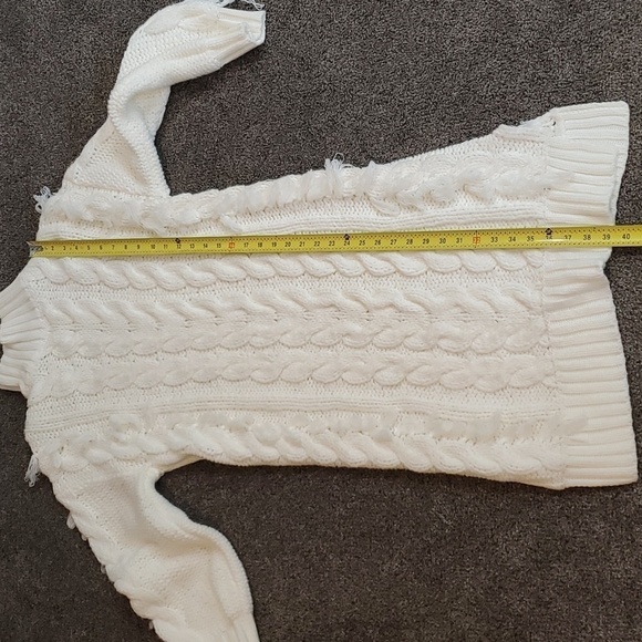 NWOT Farm Rio White Midi Sweater Dress sz M - Picture 7 of 12